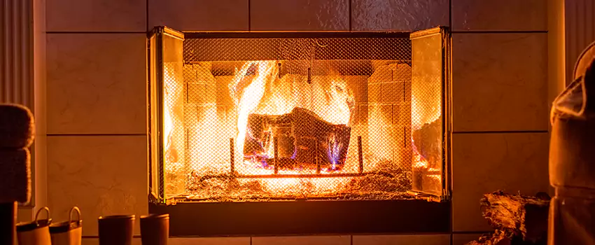 Mendota Hearth Landscape Fireplace Installation in Utica, New York